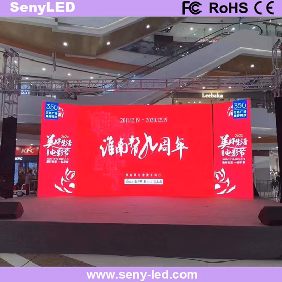 Affichage visuel de la publicité du panneau P3.91 d'écran de mur des étapes mobiles d'intérieur extérieures LED