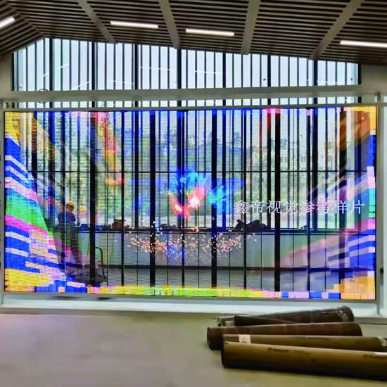 Écran d'affichage de bande de LED de panneaux transparents d'affichage de film de LED transparent en verre d'intérieur extérieur