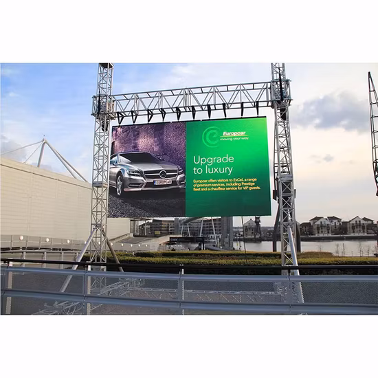Affichage à LED polychrome extérieur de l'intense luminosité P3 P4 P5 P10 P8 P6 d'étoile de nation pour le signe de panneau d'écran de la publicité
